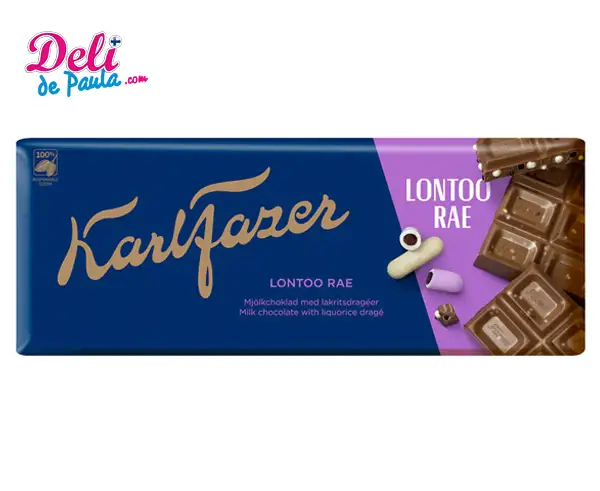 Karl Fazer London barra de chocolate granulado - Deli de Paula